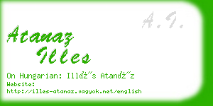 atanaz illes business card